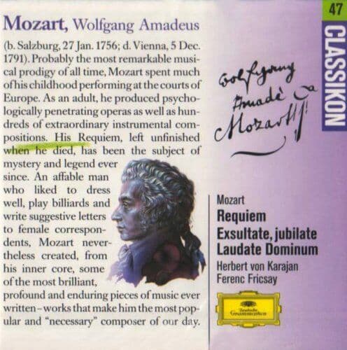 Requiem (Bpo/karajan) CD (1994) Pre-Owned
