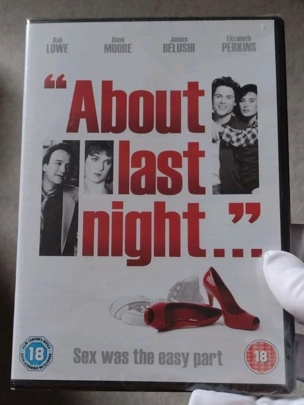 About Last Night DVD med Rob Lowe & Demi Moore