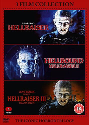 Hellraiser Trilogy DVD (2017) – Clive Barkerin kauhuklassikko, 3 levyä
