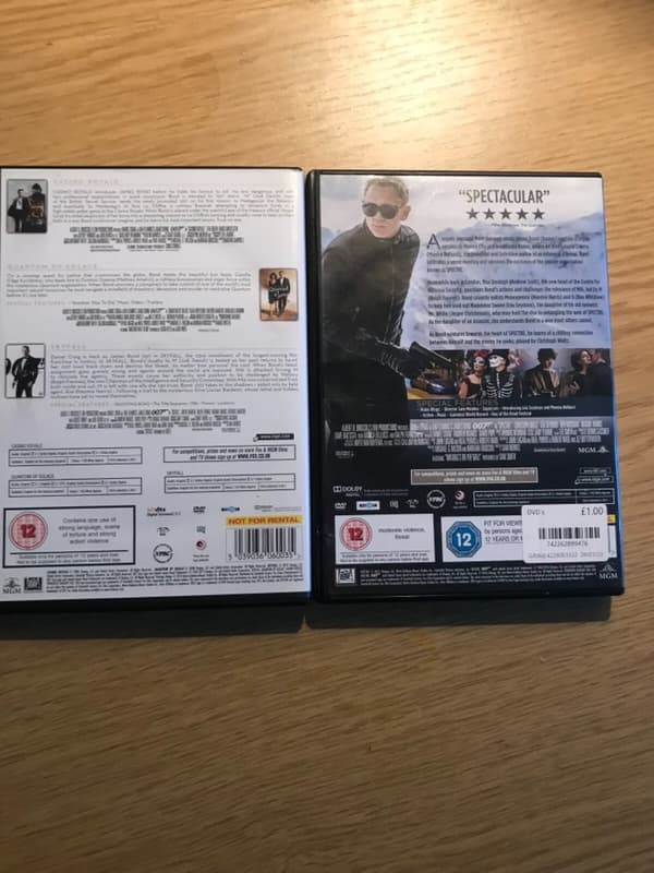 Daniel Craig James Bond Collection + Spectre DVD