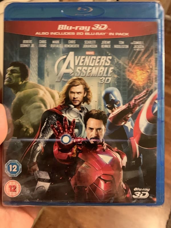 Marvel Avengers Assemble ( 2 DISC BLURAY SET 3D + 2D DISCS 2012) Brand New