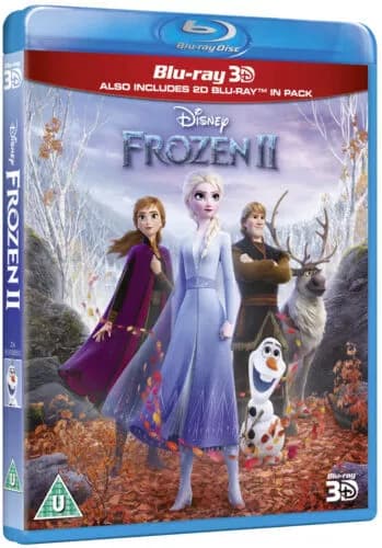 Frozen 2 3D and 2D Blu Ray Discs Brand New