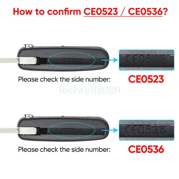2Button Flip Key Case Set Tool For Citroen C2 C3 Picasso Berlingo DS3 Remote Fob