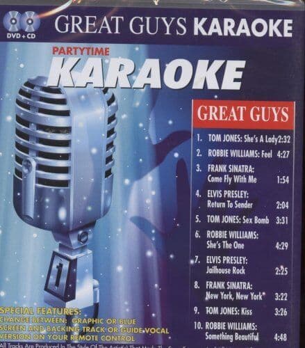 Partytime Karaoke : Great Guys [Dvd+CD] CD Pre-Owned