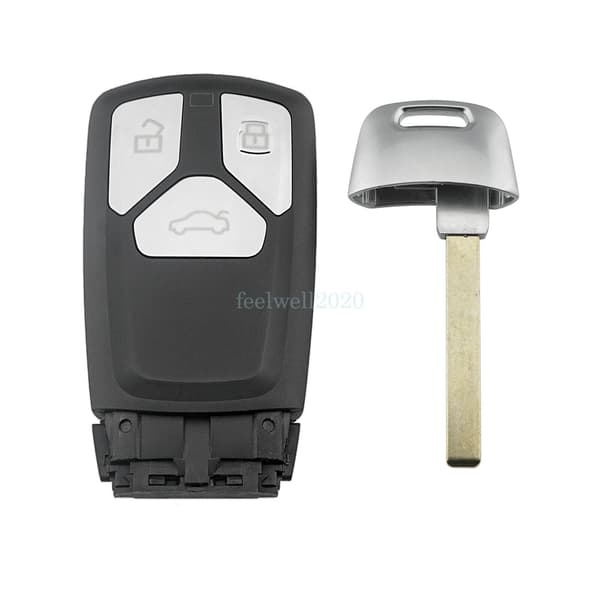 3 Button Remote Key Shell Fob Case For Audi TT A4 A5 S4 S5 Q7 SQ7 2016 - 2018