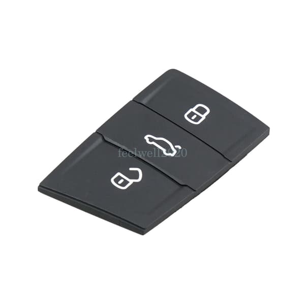 3 Buttons Replacement Rubber Pad Remote Key Shell For VW Polo Golf 7 MK7 Tiguan