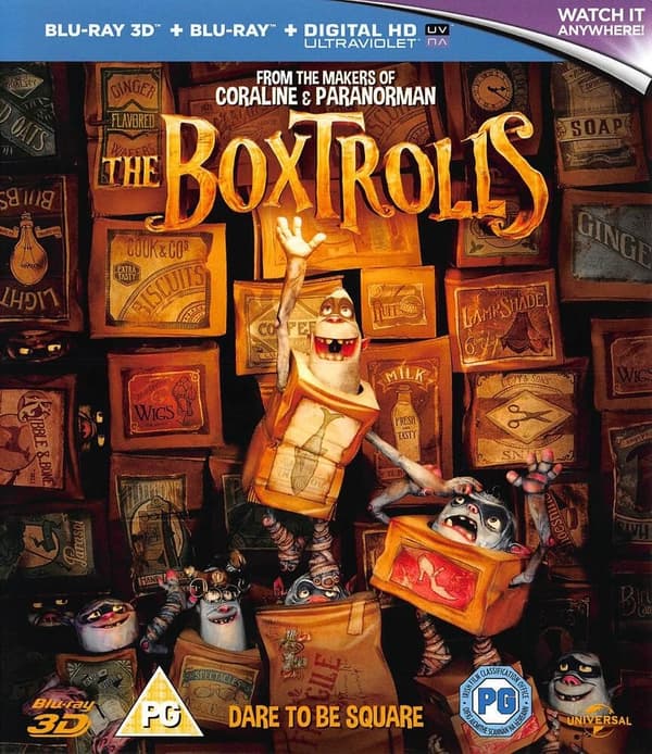 The BoxTrolls 3D+2D BluRay Brand New