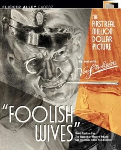 FOOLISH WIVES Region A Blu Ray,US Import Brand New