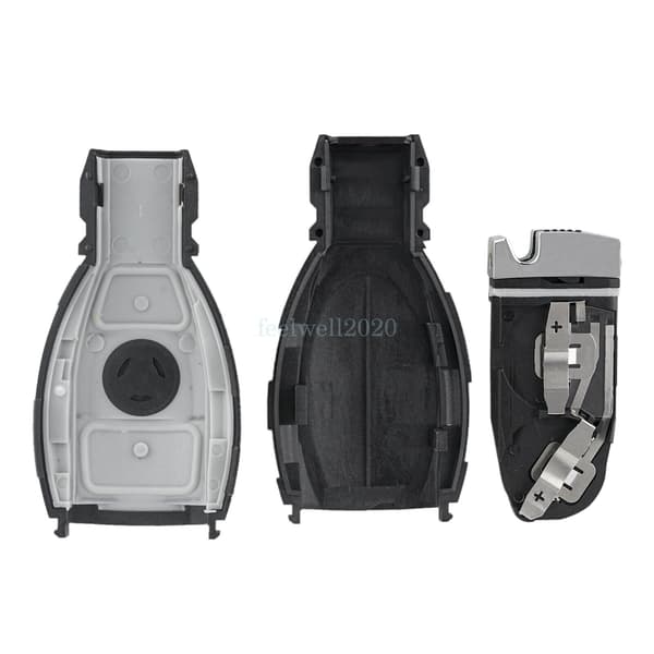 2 Button Smart Key Fob For Mercedes Benz A C E S ML SLK Class Remote Case +Blade