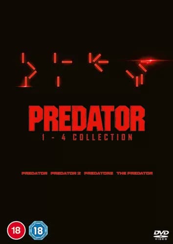 Predator 1-4 Samling DVD (2024) Arnold Schwarzenegger