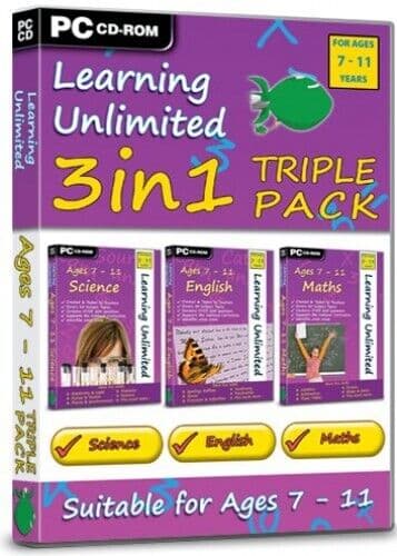 Learning Unlimited Ages 7 - 11 Triple Pack - Game JYVG Pre-Owned