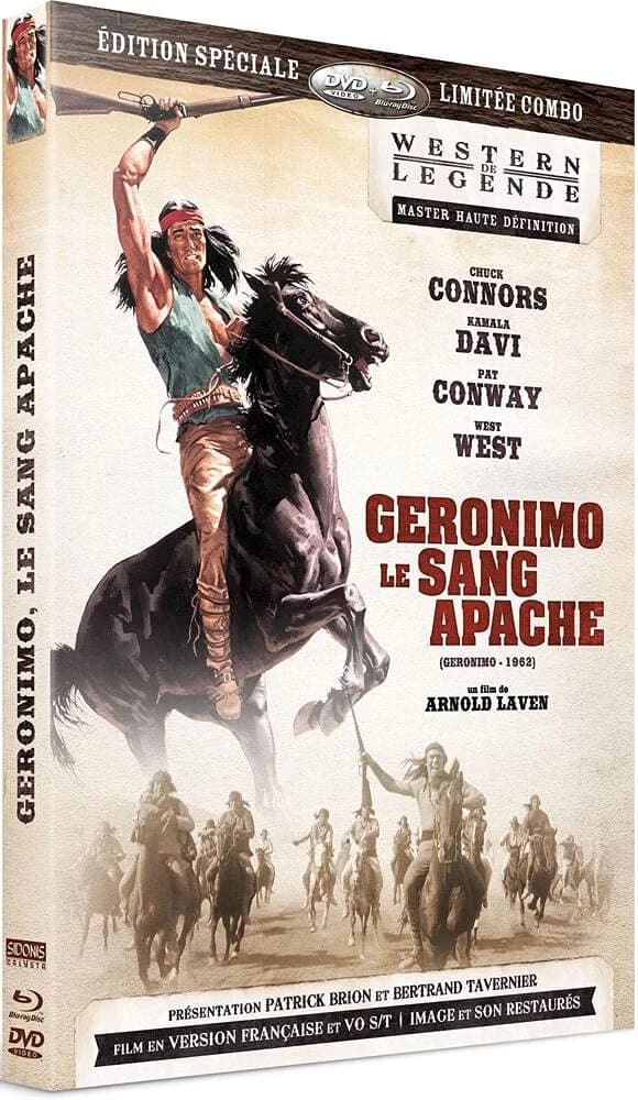 Geronimo, le sang apache (Bluray) Chuck Connors Kamala Devi Arnold Laven Brand New