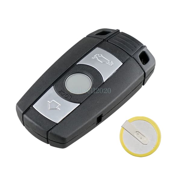 For BMW 1 3 5 Series E90 E91 E92 2006-2011 3Button Key Fob Shell LIR2032 Battery