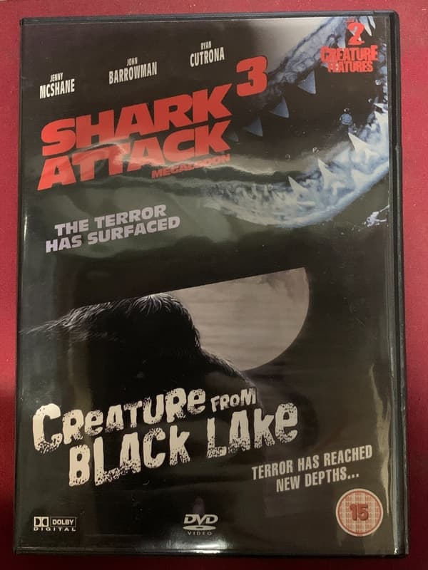 Creature From Black Lake / Shark Attack 3 – Dobbel DVD