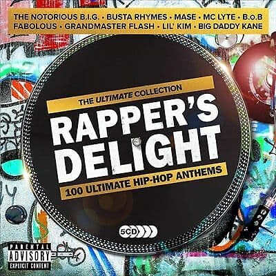 Various Artists : Rapper's Delight: Ultimate Hip Hop Anthems CD Box Set 5 discs