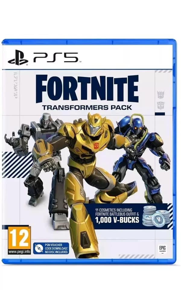 Fortnite Transformers Pack PS5 PlayStation 5 Brand New