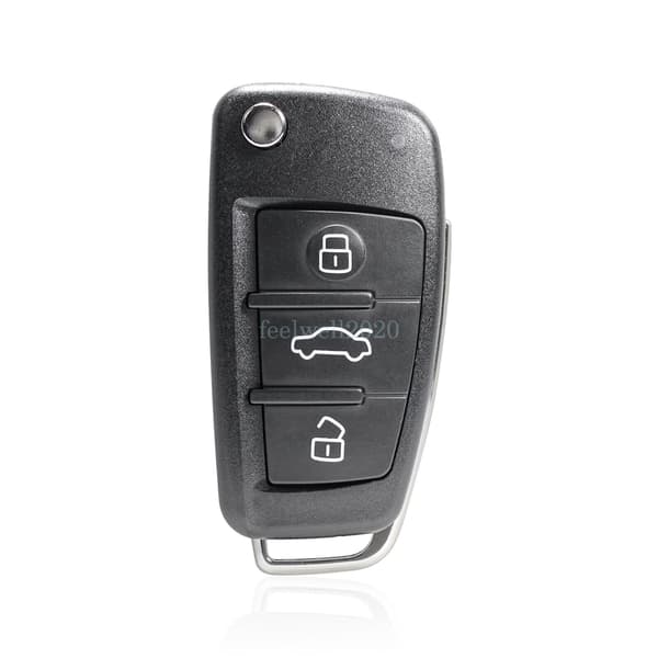 3 Button Flip Remote Key Fob Case Shell for Audi A3 S3 8V 2013-2017 Replacement