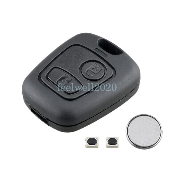 For Citroen C1 C2 C3 C4 C5 2 Button Car Remote Key Fob Case Battery Replacement