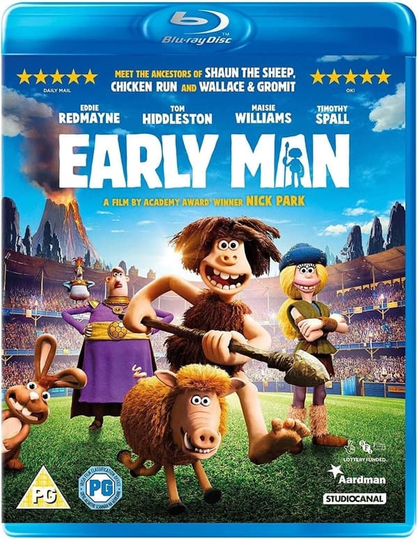 EARLY MAN (TOM HIDDLESTON) (BLU RAY) + SAME DAY DISPATCH Brand New