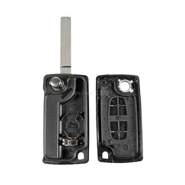 2 Button Remote Flip Key Fob Case Shell For Peugeot Partner 2009 2010 2011 2012
