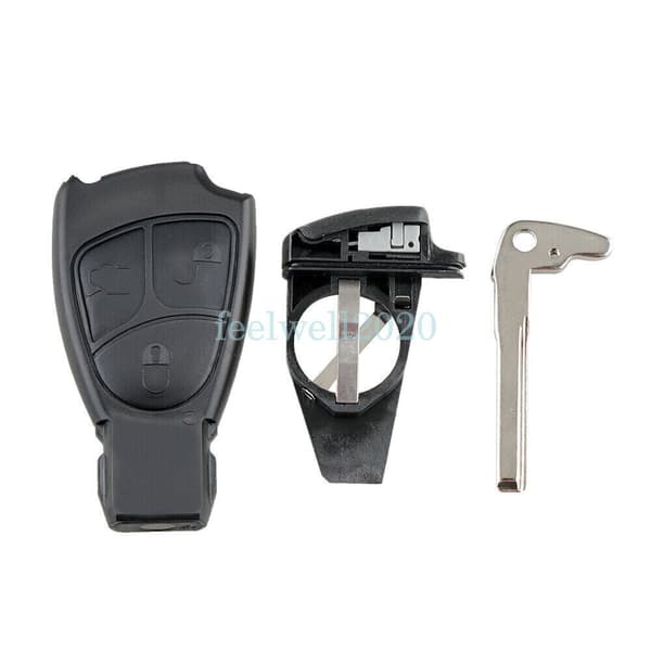 For Mercedes Benz E B C S CLASS CLK CLS 3 Button Key Fob Remote Case Shell Blade
