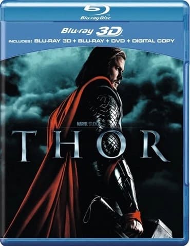 Thor (12) 2011 DVD+3D+BR (3 Disc) Bluray Brand New