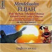 Felix Mendelssohn : Mendelssohn: Elijah CD Pre-Owned