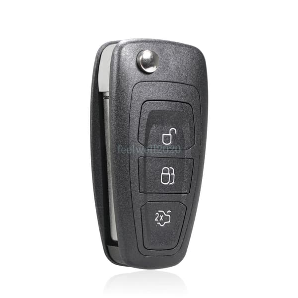 3 Button Flip Key Case Shell Blade For Ford Focus MK3 2011-2018 Remote Fob Cover