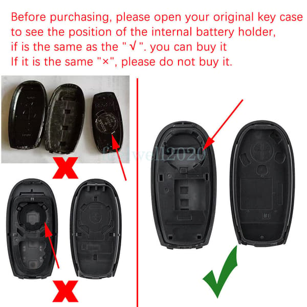 2 Button Key Fob Case Blade For Suzuki Swift 2010 2011 2012 2013 2014 2015 2015