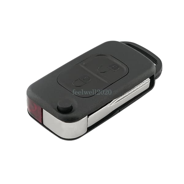 Replacement 2 Button Flip Key Fob Case For Mercedes Benz A C E S SLK Class MB
