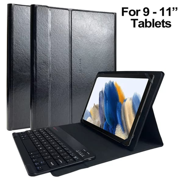 Black Leather Case & Black Bluetooh Keyboard for Blackview Tab9WiFi 11.0"