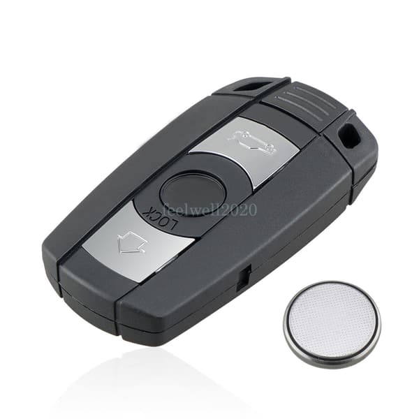 3 Button Remote Key Fob Case For BMW E60 E61 E63 70 E72 E82 E90 E91 E92 +Battery