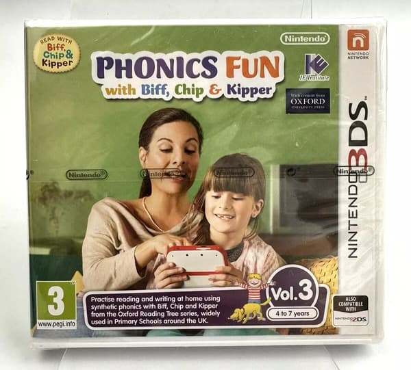 Nintendo 3DS Phonics Fun With Biff Chip & Kipper Brand New