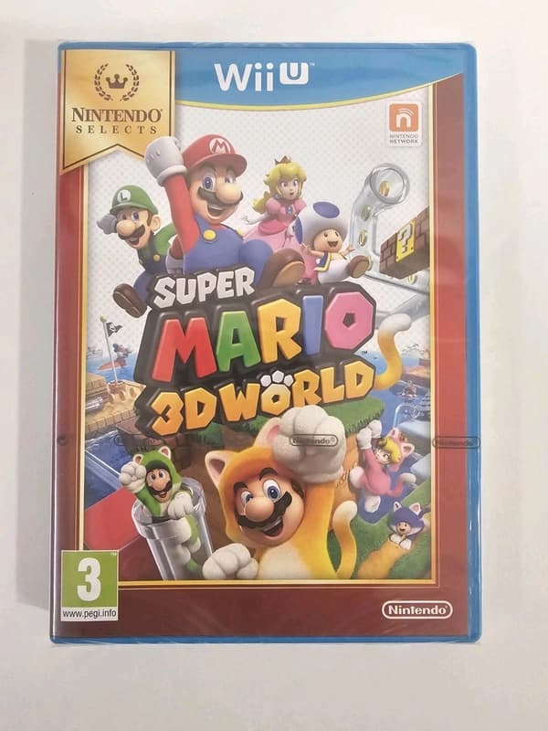 Super Mario 3D World Nintendo Selects Version WII U Brand New