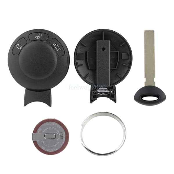 For BMW Mini Cooper 2007 - 2014 3 Button Remote Car Key Fob Case Battery VL2020