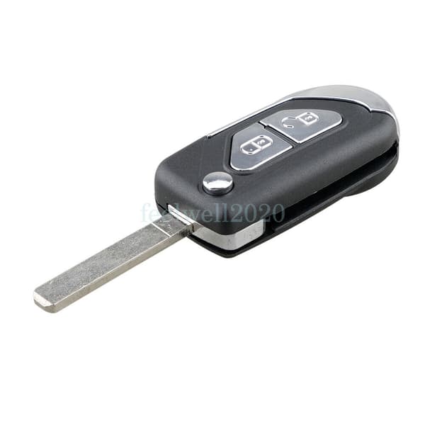2 Button Flip Remote Key Case Fob Replacement For Citroen DS3 2009 - 2017 Blade