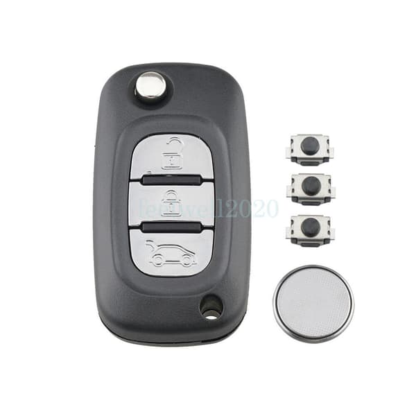 FOR RENAULT KANGOO CLIO MODUS MEGANE CAR FLIP REMOTE KEY FOB CASE SHELL 3 BUTTON