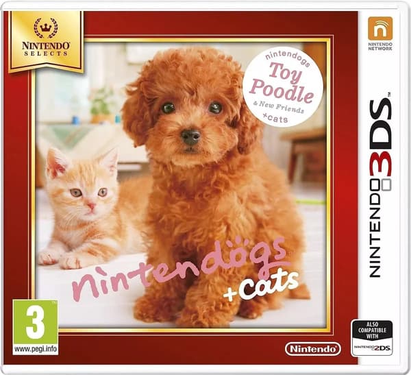 Nintendogs and Cats 3D: Toy Poodle (Selects) 3DS Brand New