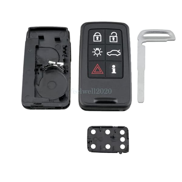 6 Button Remote Smart Key Fob Case Shell for Volvo XC60 XC70 2010 2011 2012 2013
