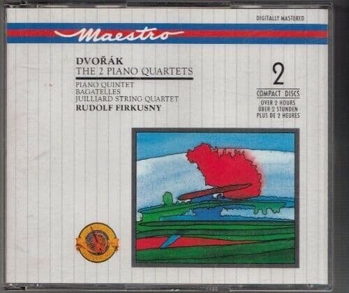 Dvorak / Juilliard String Quartet / Firk : 2 Piano Quartets CD Pre-Owned