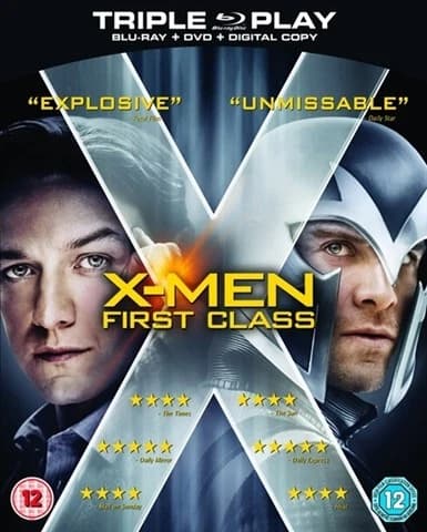 XMen First Class (12) 2011 BR+DVD Bluray Brand New