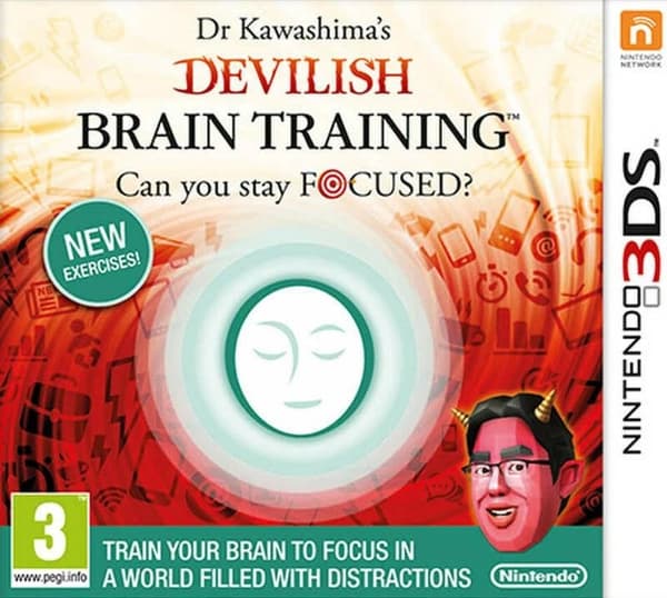 Dr Kawashimas Devilish Brain Training 3DS Brand New