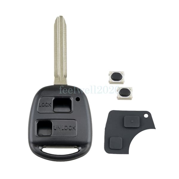 2Button Remote Key Fob Case Shell For Toyota Yaris 1999 2000 2001 2002 2003 2004