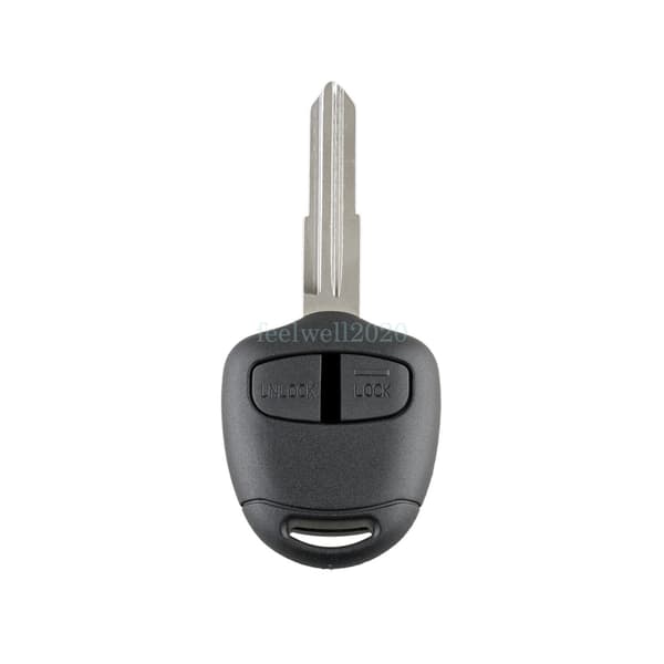 2 Button Key Case Shell Blade For Mitsubishi L200 2005 - 2015 Remote Fob