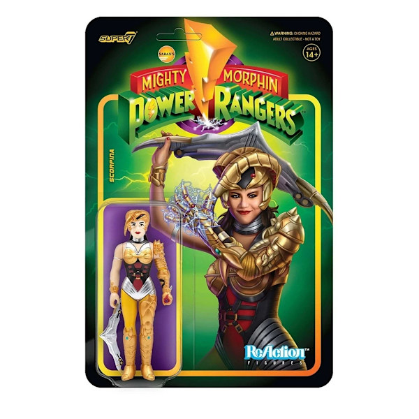 Mighty Morphin Power Rangers Scorpina 375 Super7 Reaction Collection ...