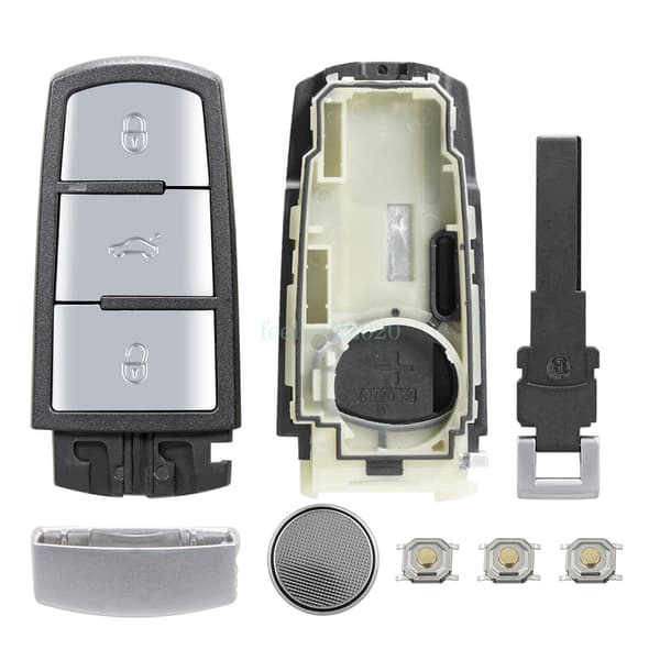 3Button Remote Key Fob Case for VW Passat B6 B7 CC 2009 2011 2012 2013 2014 2015