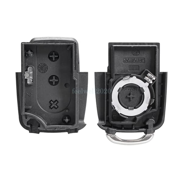 Replacement 3 Button Car Flip Key Case For VW Golf Passat Beetle Polo Remote Fob