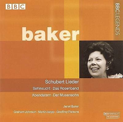 Janet Baker : Schubert Lieder CD (2001) Pre-Owned