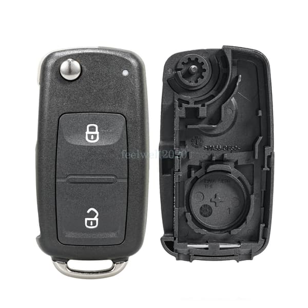 For VW Amarok 2010 2011 2012 - 2019 2020 2 Button Remote Flip Key Fob Shell Case