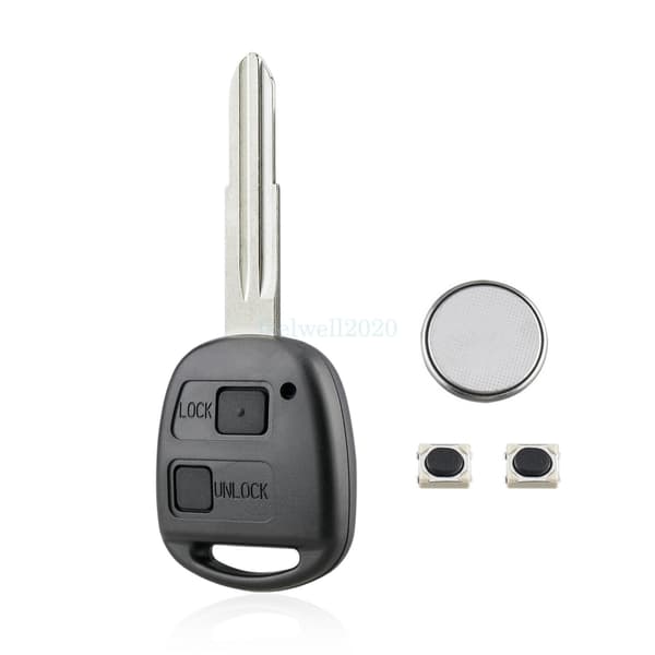 2Button Remote Key Fob Shell For Toyota Yaris 1999 2000 2001 2002 2003 2004 2005